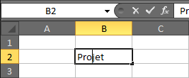 Capture déplacement cellule gauche Microsoft Excel.