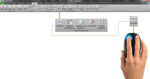 Capture menu conversion de texte Microsoft Excel.