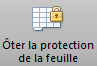 Capture icône Excel "Oter la protection de la feuille".