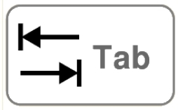 Image de la touche tabulation.
