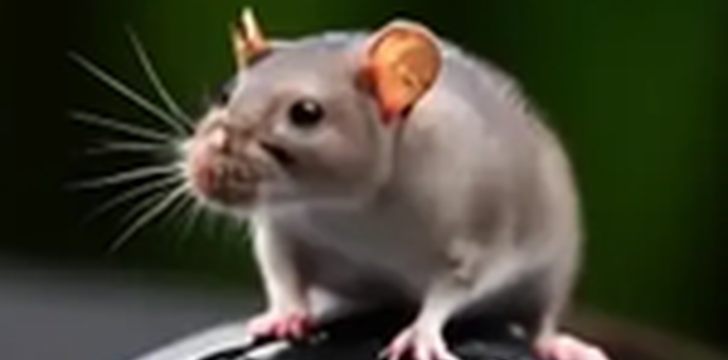 Un mulot sur une souris